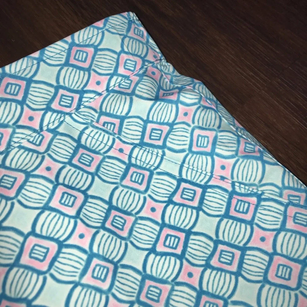 Cabana Life Preppy Geo Print Surf Board Short 50+ UPF NWT